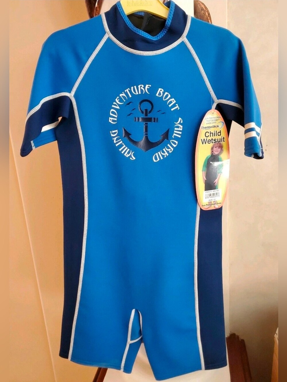 SUN PROTECTION ZONE Thermoskin Kids Shorty Wet Suit 100 SPF/UPF 50+ SIZE 10  NWT